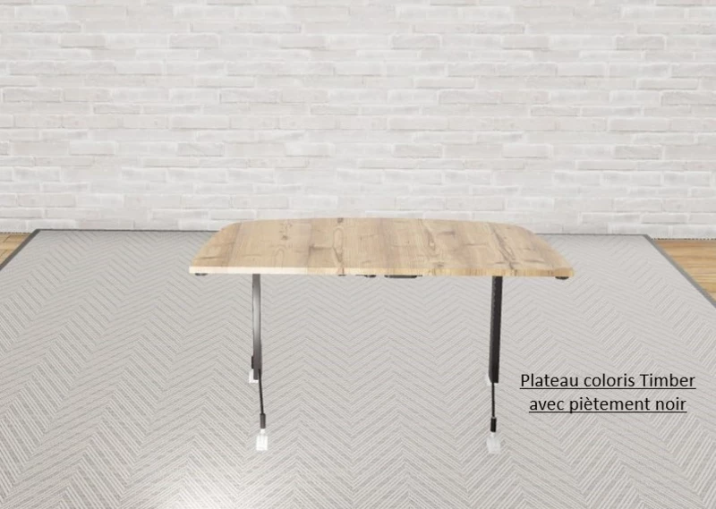 Table abattante demi-lune Quick Moove Prof 70 et 80 cm