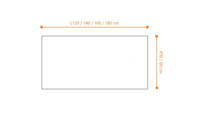 Table abattante Evolution Prof.60 cm