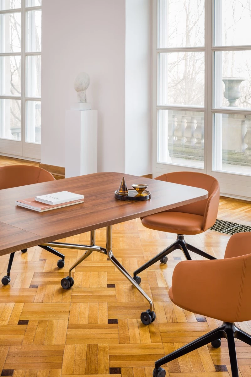 Table abattante Plica XXL avec bords arrondis