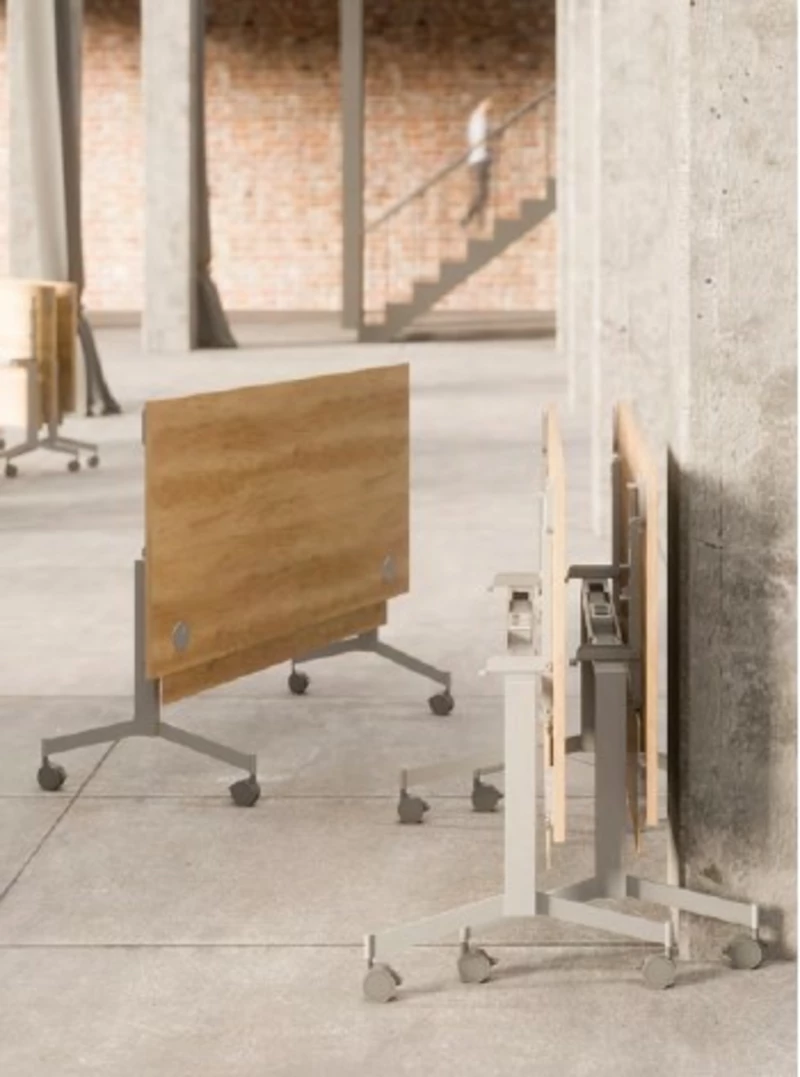 Table abattante Quick Moove sur roulettes Prof 70 et 80 cm