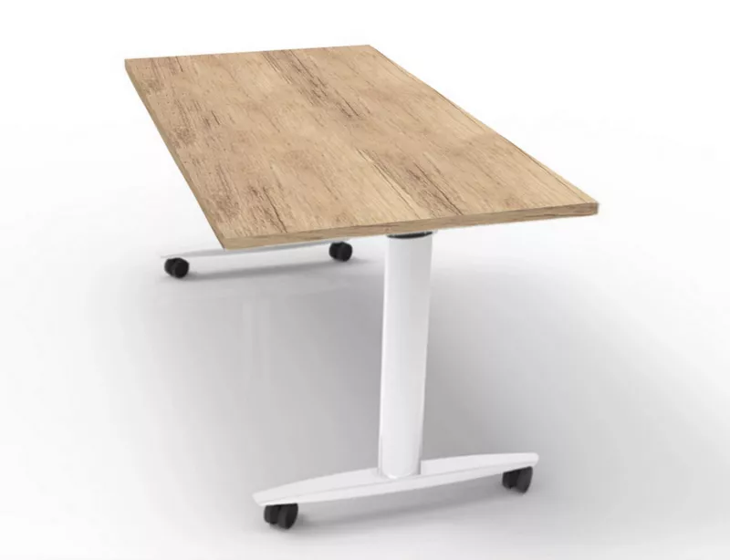 Table de r&eacute;union abattante et mobile Dandy - Gain de place et modularit&eacute;