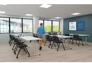 Table pliante FIT pieds chrome