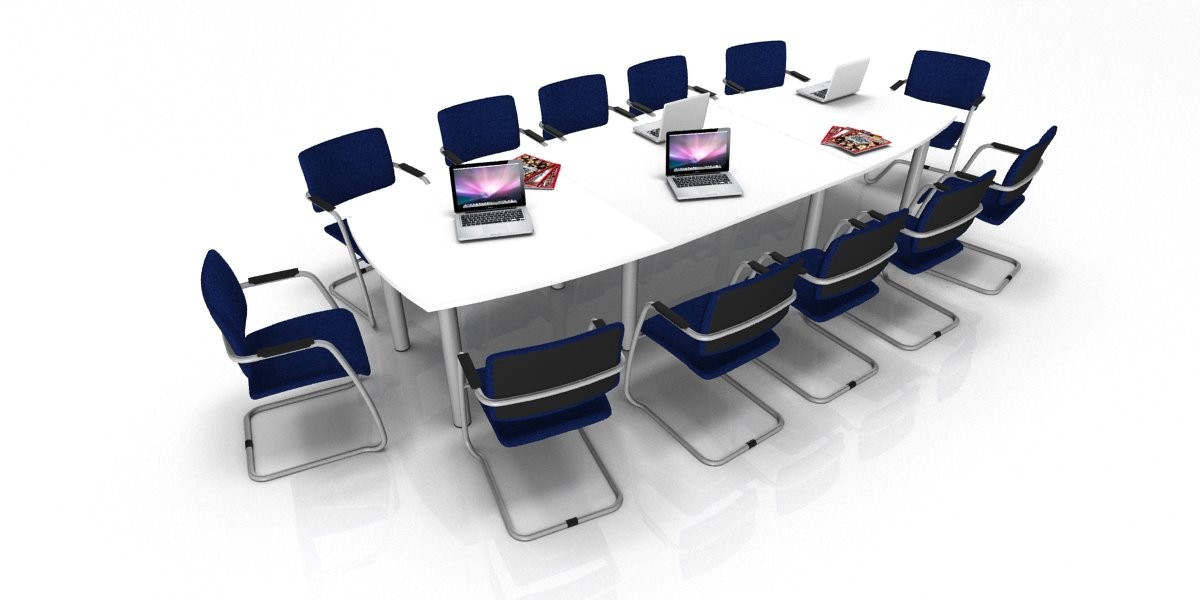 table de reunion tonneau 14 16 places pieds ronds photo xxlarge 6e64e